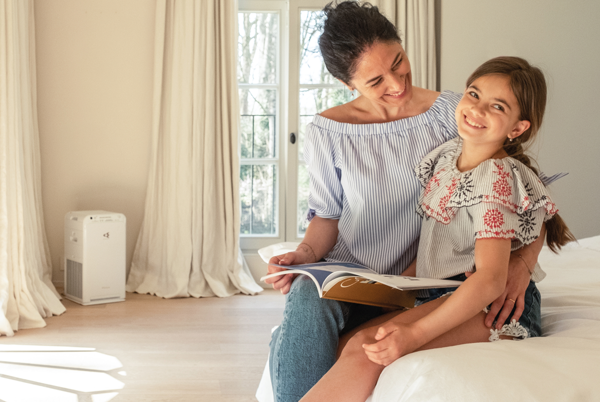 An air purifier in a child’s room ensuring clean air